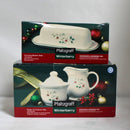 Lot of 3 Pfaltzgraff: Winterberry Creamer, Sugar Jar & Butter Dish