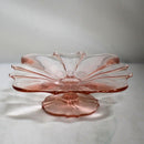 Lot of 4 anchor Hocking: 2 Glass bowls, Cake Platter & Pedestal