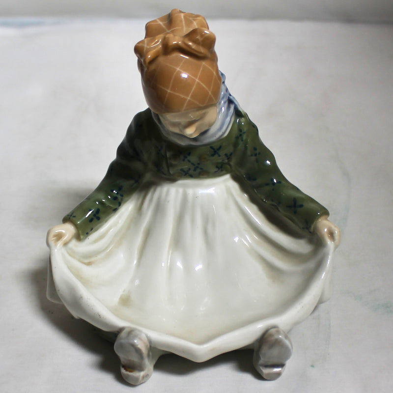 Royal Copenhagen: 1315 Amager Girl Figurine | Signed