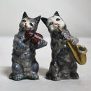 Lot of 4 Dresden: Porcelain Cat Figurines