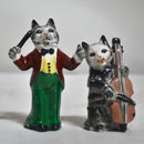 Lot of 4 Dresden: Porcelain Cat Figurines