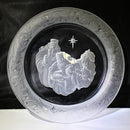 Led by the Star and The Holy Family Morgantown Crystal Plates | Mint in box