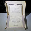 Led by the Star and The Holy Family Morgantown Crystal Plates | Mint in box