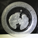 Led by the Star and The Holy Family Morgantown Crystal Plates | Mint in box