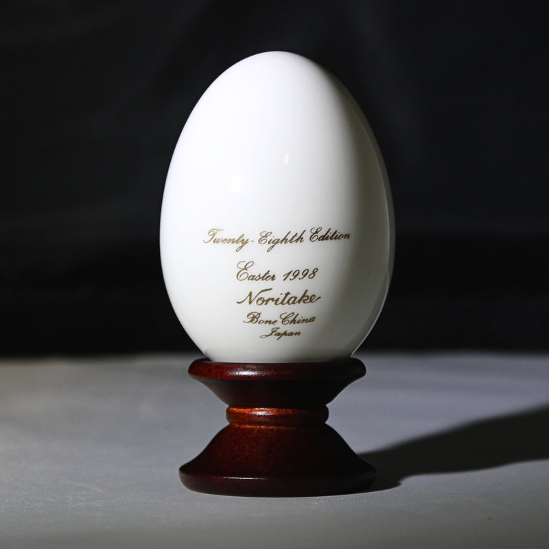 Noritake Limited Edition  Easter Egg 1998 Twenty-eighth Edition with Wood Stand