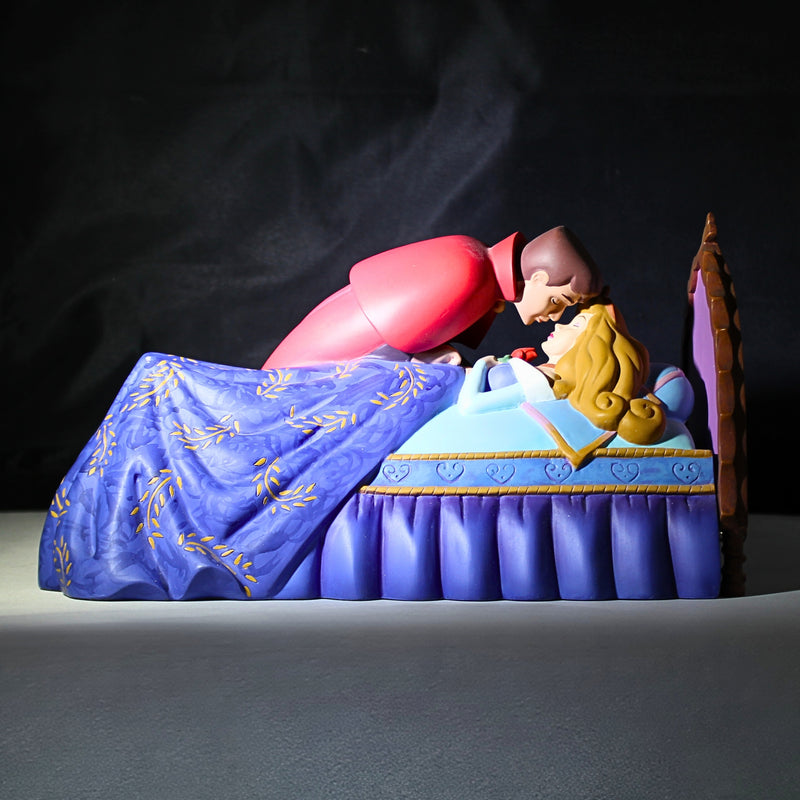 Limited Edition Sleeping Beauty and Prince Phillip Figural Scene Music Box