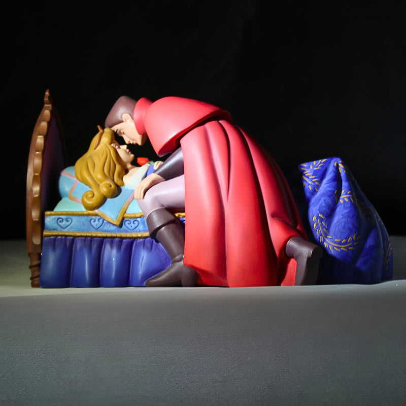 Limited Edition Sleeping Beauty and Prince Phillip Figural Scene Music Box