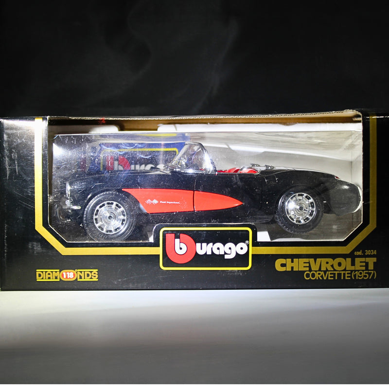 Burango 1:18 Scale 1957 Chevrolet Corvette | Non-Mint Box