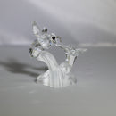 Swarovski Silver Crystal Bumblebee and Flower | Wing reglued