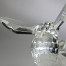 Swarovski Silver Crystal Bumblebee and Flower | Wing reglued