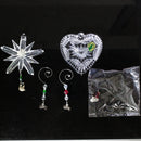 Lot of 2: Waterford Crystal 12 Days Turtle Dove and Partridge Charm Ornaments