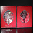 Lot of 2: Crystal Waterford 2008-2009 Annual Angel Ornament