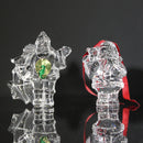 Lot of 2: Waterford Crystal Marquis Santa Ornament, 2006 St. Nicholas 1st Ed.