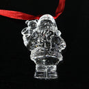 Lot of 2: Waterford Crystal Marquis Santa Ornament, 2006 St. Nicholas 1st Ed.