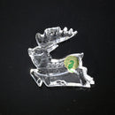 Lot of 3: Waterford Crystal Twas The Night, 2000 Reindeer, Snowman Ornaments