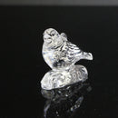 Lot of 2: Waterford Crystal 1997 Third Edition, 1998 Calling Bird Ornaments