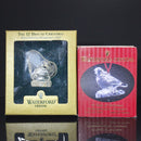 Lot of 2: Waterford Crystal 1997 Third Edition, 1998 Calling Bird Ornaments