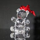 Lot of 3: Waterford Crystal Marquis Gift Bear, Snowman, Santa Ornaments