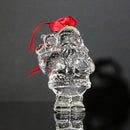 Lot of 3: Waterford Crystal Marquis Gift Bear, Snowman, Santa Ornaments