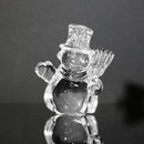 Lot of 3: Waterford Crystal Marquis Gift Bear, Snowman, Santa Ornaments