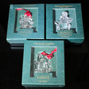 Lot of 3: Waterford Crystal Marquis Gift Bear, Snowman, Santa Ornaments