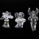 Lot of 3: Waterford Crystal Millenium Angels The Herald of Christmas Ornaments
