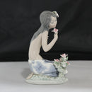 Vintage Lladro 'In a Tropical Garden' Figurine | Broken flowers