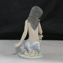Vintage Lladro 'In a Tropical Garden' Figurine | Broken flowers