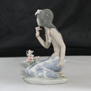 Vintage Lladro 'In a Tropical Garden' Figurine | Broken flowers