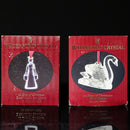 Lot of 2: Waterford Crystal Seven Swans, Eight Maids Ornaments