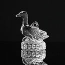 Lot of 2: Waterford Crystal Five Golden Rings, Six Geese Ornament