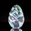 OBG 1993 Iridescent Swirled Twist Crystal Egg | No Box