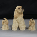 Lot of 3: Stone Critters Cocker Spaniels  Figurine | No-box