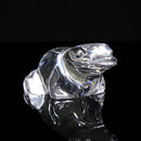 Lot of 3: Villeroy & Boch Crystal Hedgehog, Frog, Hippo