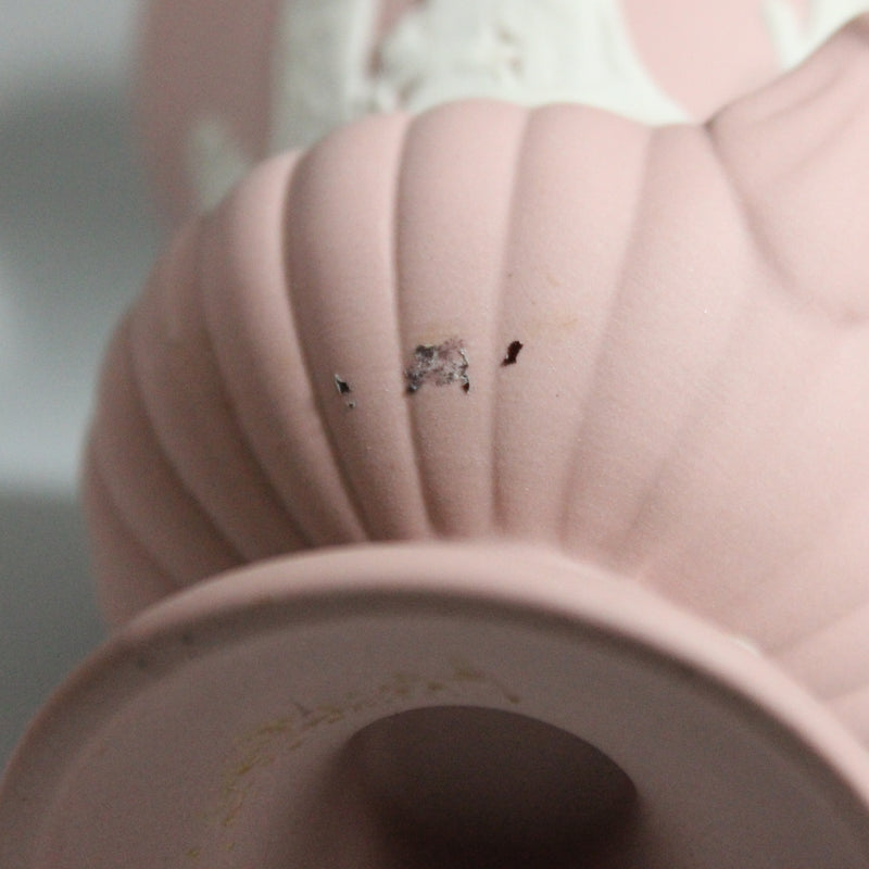 Lot of 2: Wedgewood Pink Jasperware Urn