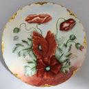Haviland France Hand Painted Poppy Plate - Signed