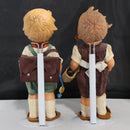 Lot of 2: 12" Hummel Plastic Dolls Schoolboy  + Unknown