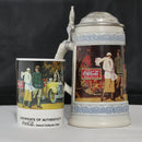 Lot of 2: Coca-Cola 1996 Santaaaaah Sign + 1993 Coke Stein