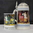 Lot of 2: Coca-Cola 1996 Santaaaaah Sign + 1993 Coke Stein