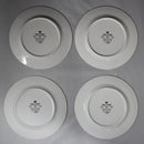 Lot of 4: 1855 Email De Limoges I. Godinger Flower Theme Plates