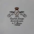 Lot of 4: 1855 Email De Limoges I. Godinger Flower Theme Plates