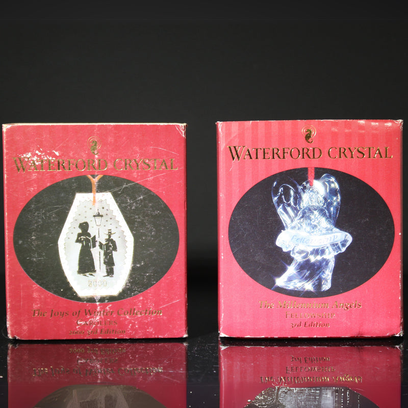 Lot of 4: Waterford Crystal Ornaments
