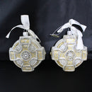 Waterford Ornament:10693 Winter Time Celtic Cross | Set of 2