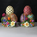 2000s Christopher Rad Ko Easter Faberge Egg Candle Holder