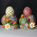 2000s Christopher Rad Ko Easter Faberge Egg Candle Holder