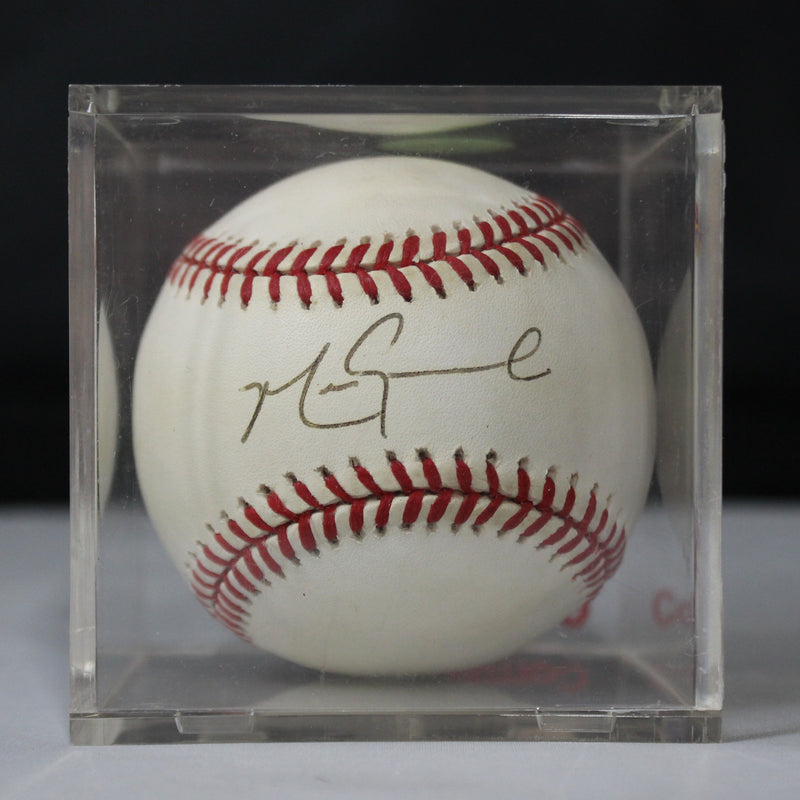 Mark Grace Autographed Baseball & Topps Trading Cards