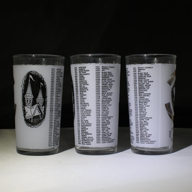 Lot of 6 1966 Kentucky Derby Glasses