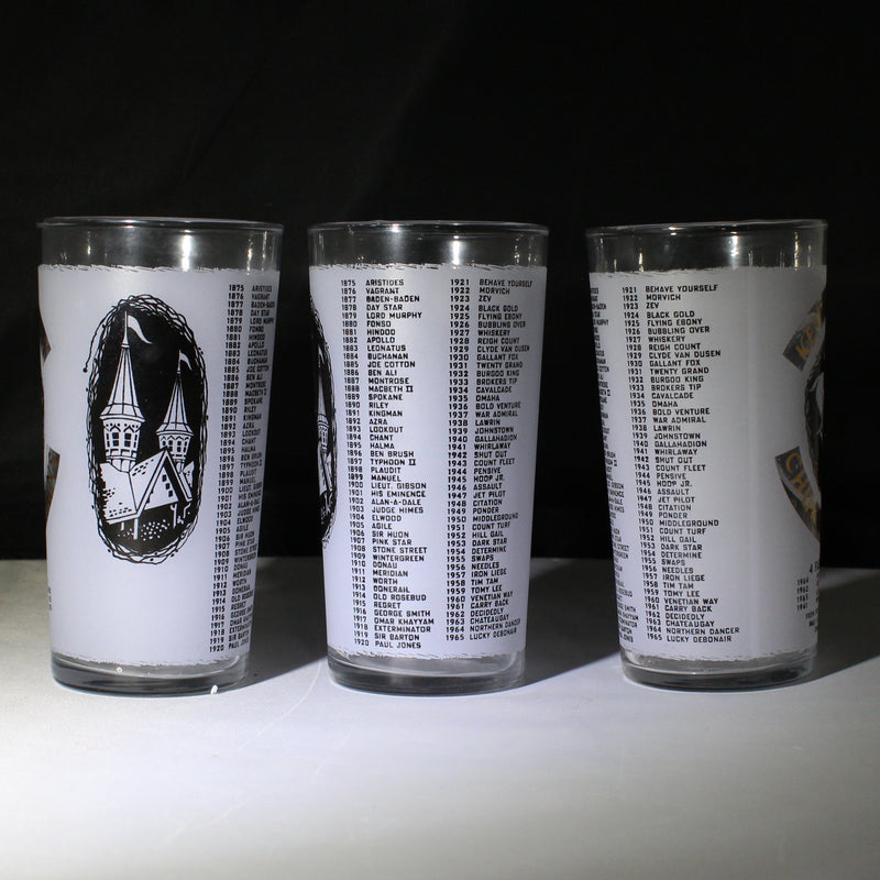 Lot of 6 1966 Kentucky Derby Glasses