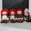 Lot of 4: Raggedy Ann & Andyt Christmas Elf + Cookie Chef