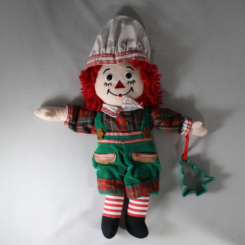 Lot of 4: Raggedy Ann & Andyt Christmas Elf + Cookie Chef